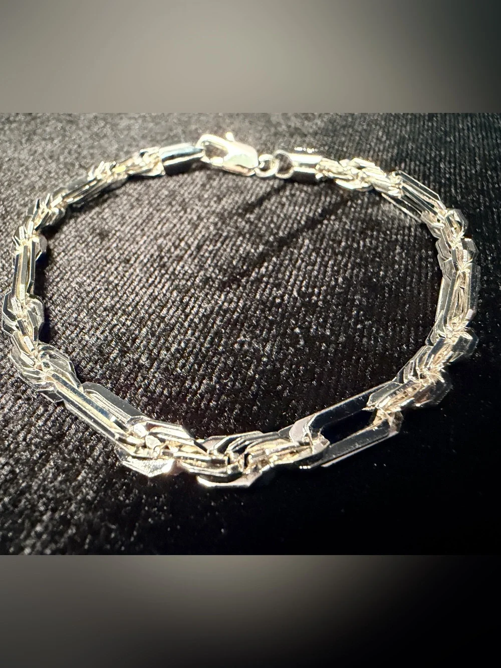 Figarope Milano Italy 925 Stamped Silver filled bracelet 10.9g Brand New